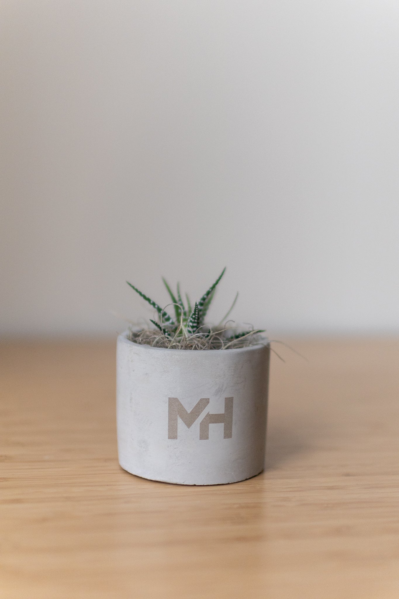 small grey plant pot Mini Parker Grey